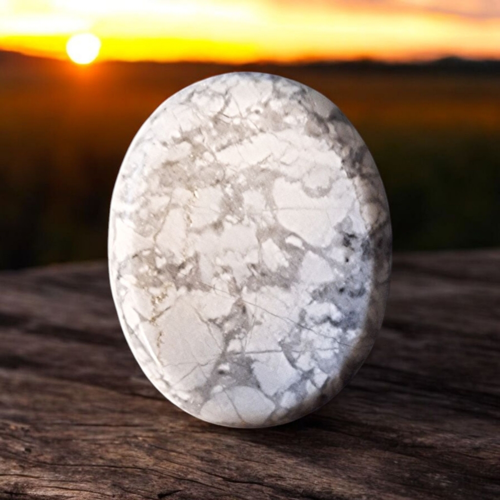 ✨️Howlite Worry Stone - Picture 3 of 7